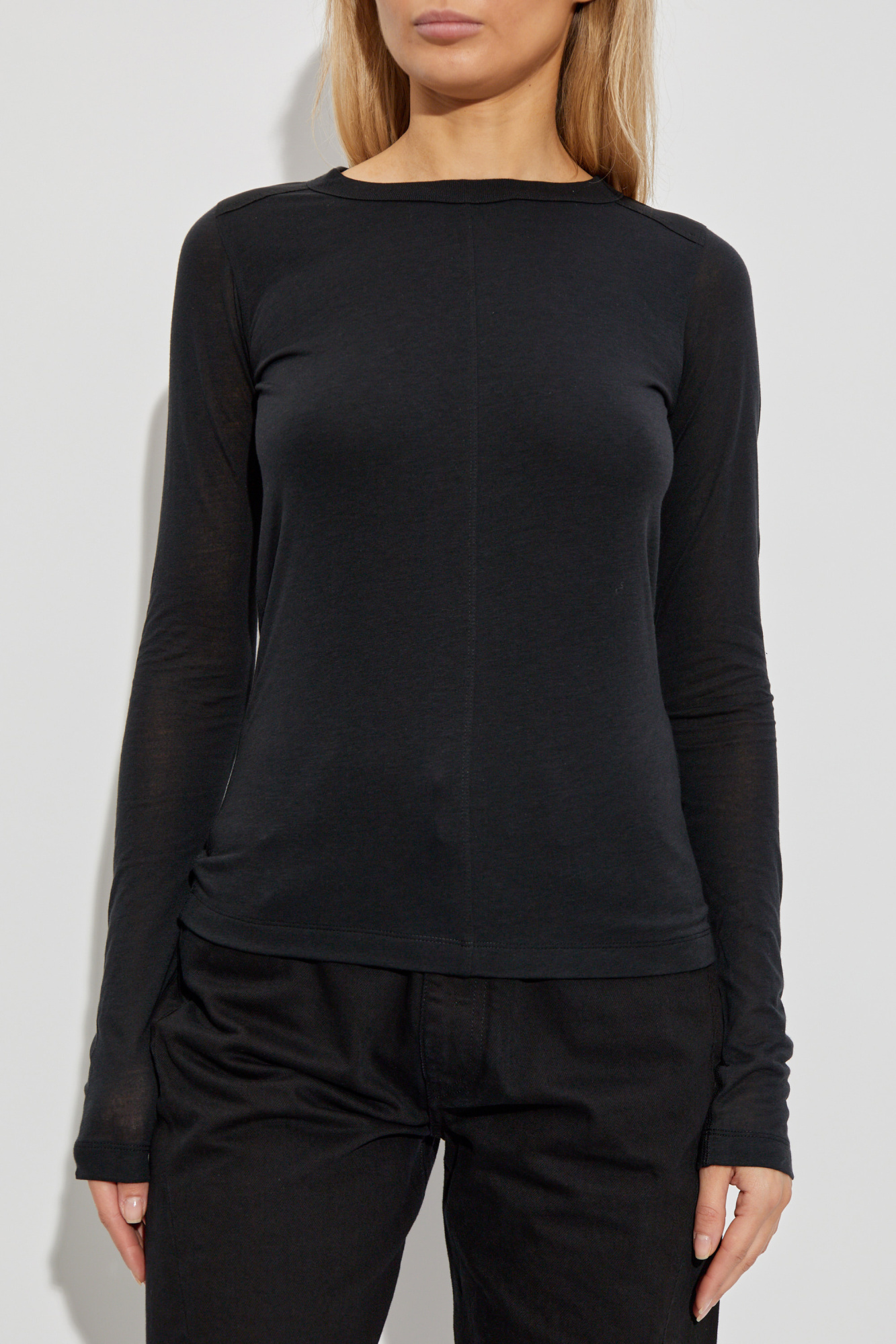 【PHOEBE PHILO】コットンツイル ベスト ドロップウエスト ウエストタックで綺麗にくびれる 起毛ペプラムトップス
